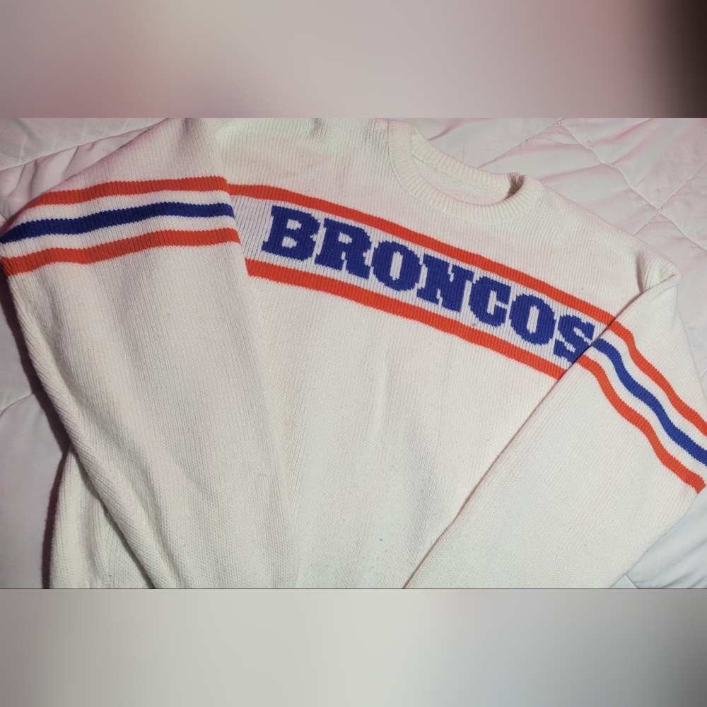 80's Cliff Engle Denver Broncos Wool Blend Sweater